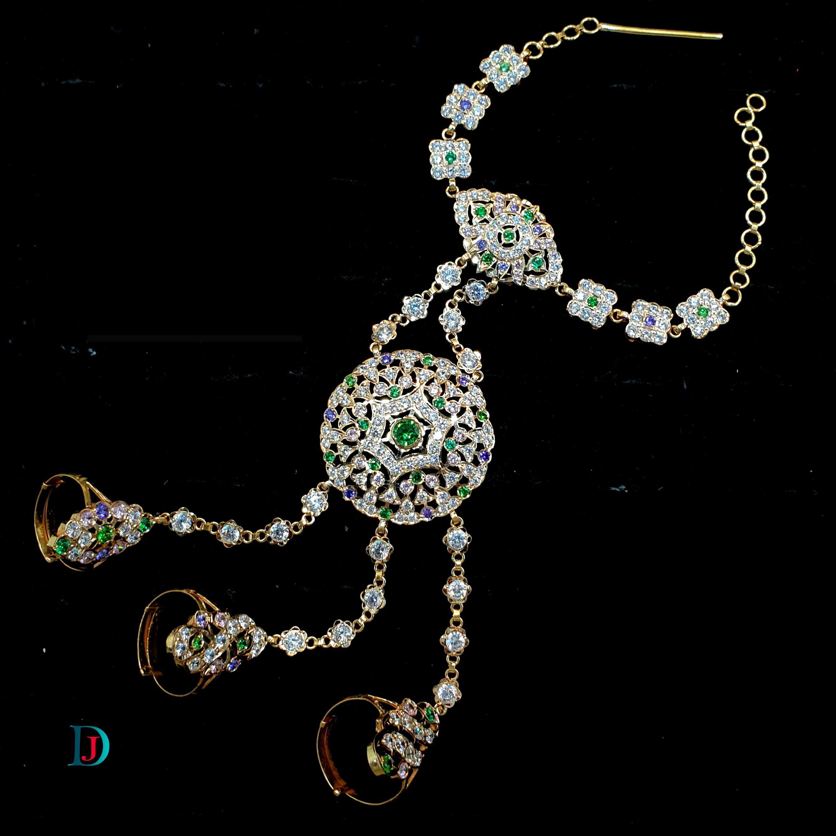 New and Latest Design of Desi Indian Rajasthani Gold Hathphool 