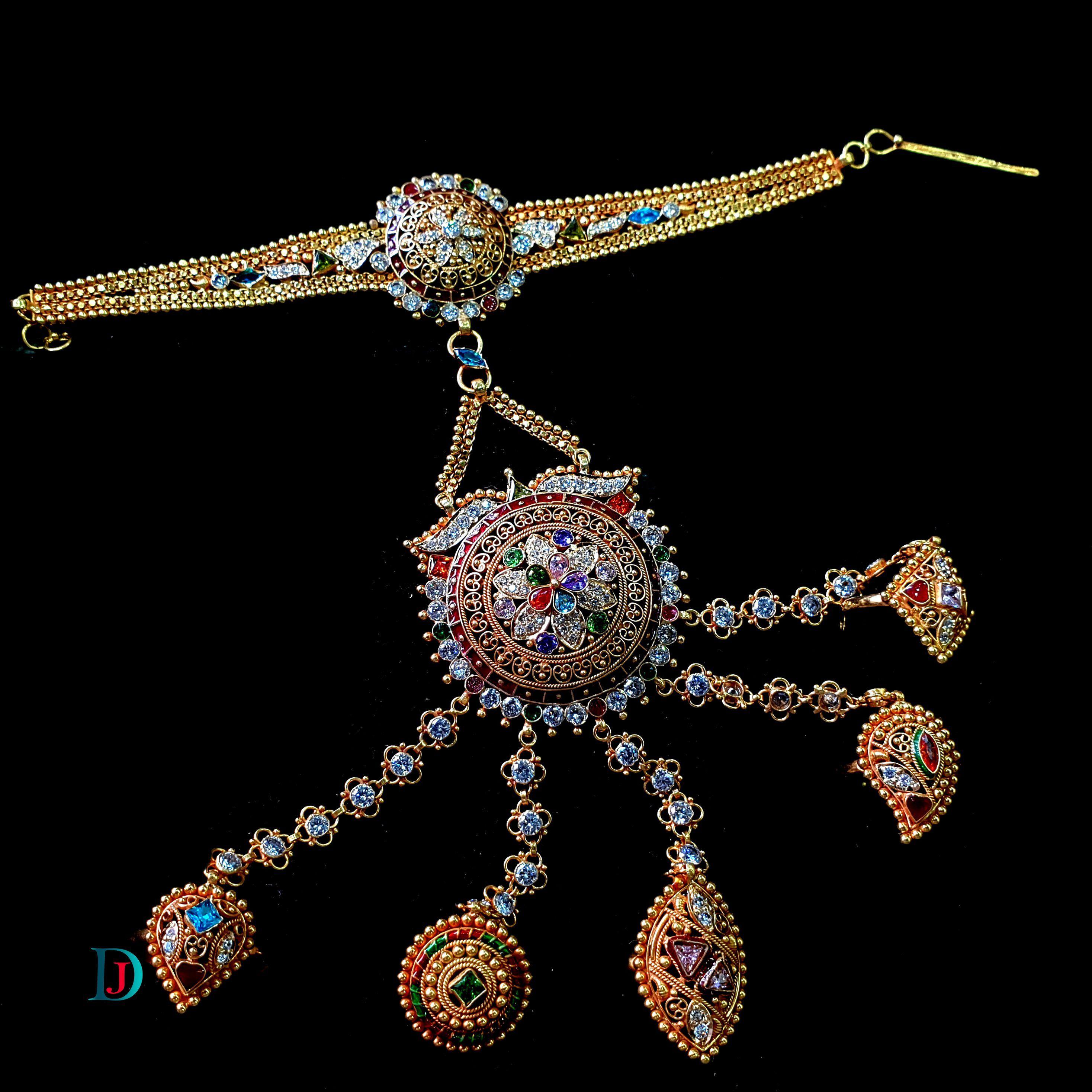 New and Latest Design of Desi Indian Rajasthani Gold Hathphool 
