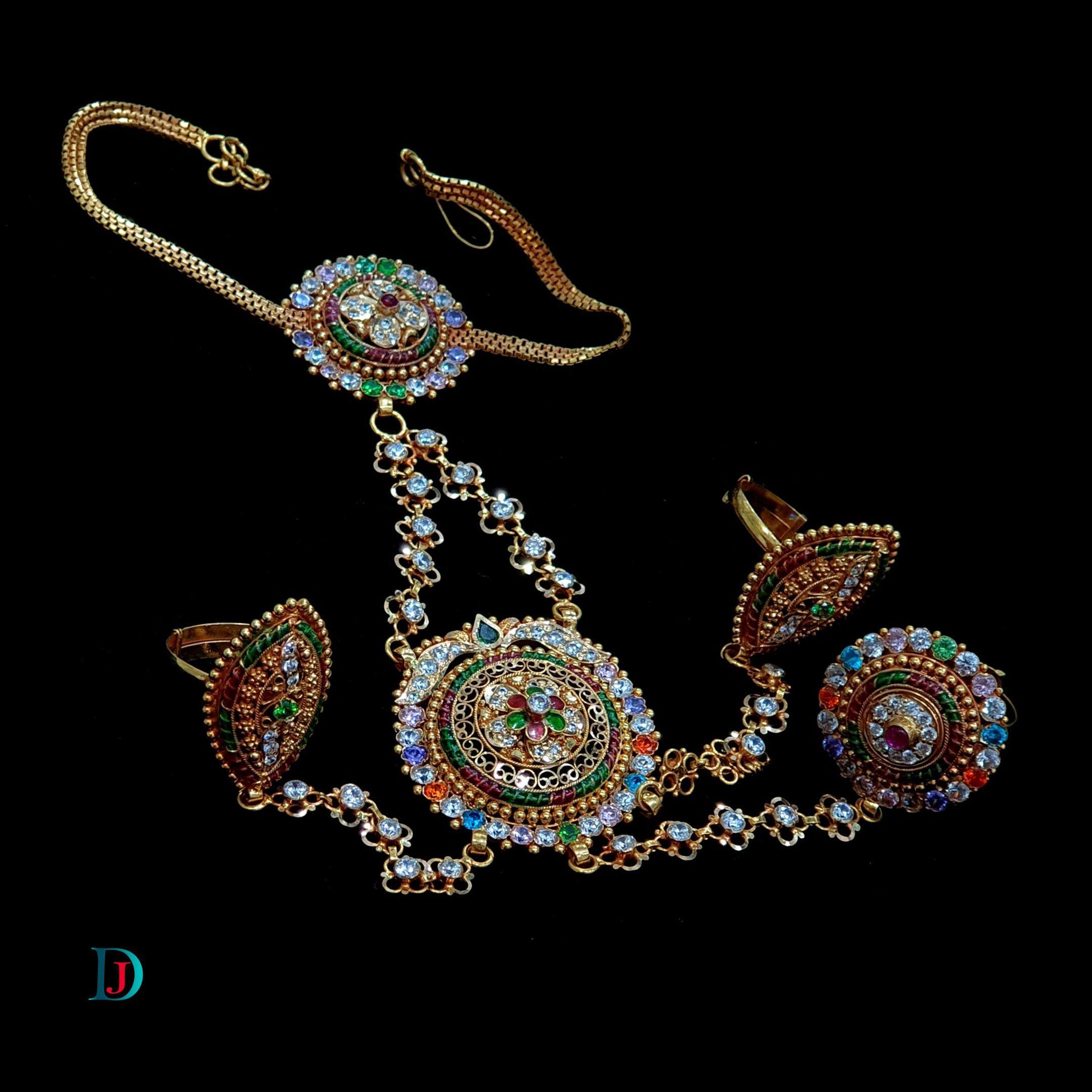 New and Latest Design of Desi Indian Rajasthani Gold Hathphool 