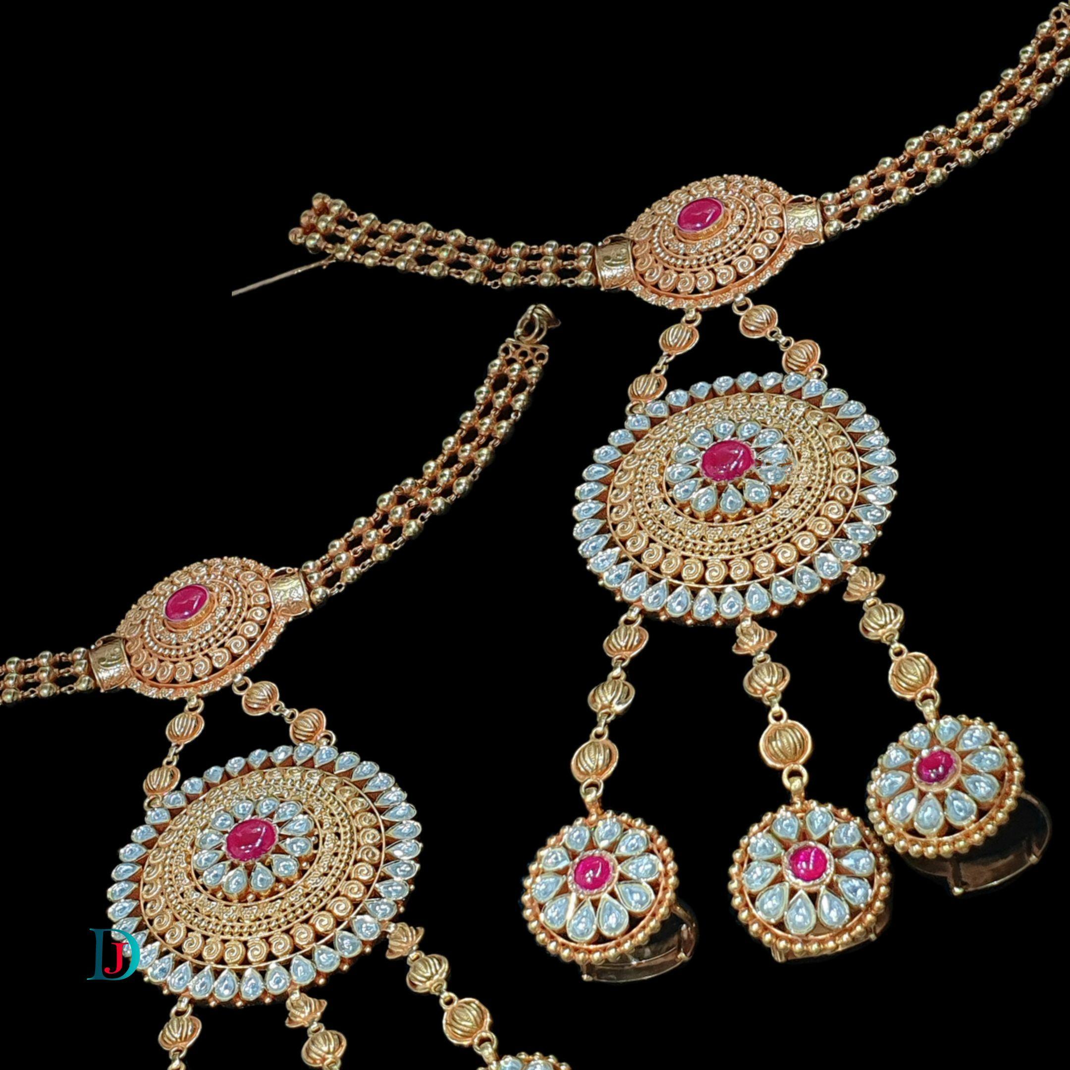 New and Latest Design of Desi Indian Rajasthani Gold Hathphool 