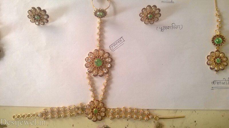 New and Latest Design of Rajasthani Desi gold hathphol 