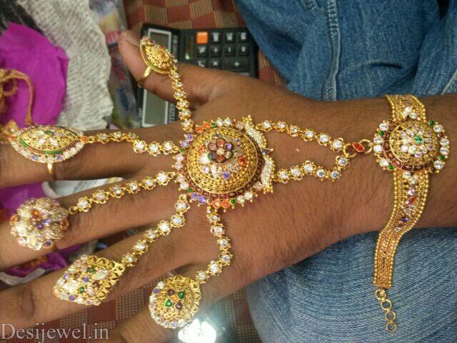 New and Latest Design of Rajasthani Desi gold hathphol 