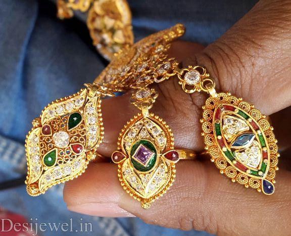 New and Latest Design of Rajasthani Desi gold hathphol 