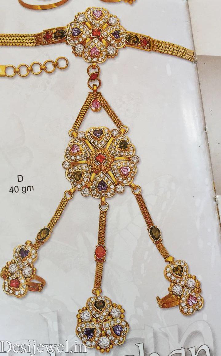 New and Latest Design of Rajasthani Desi gold hathphol 
