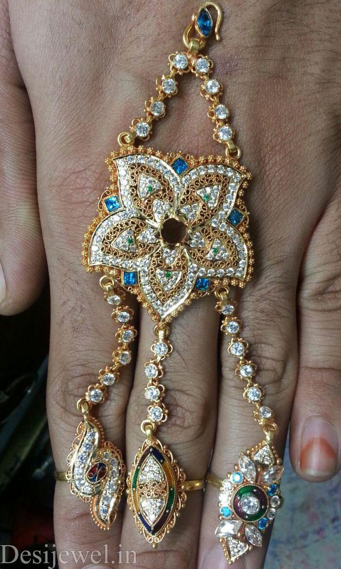 New and Latest Design of Rajasthani Desi gold hathphol 