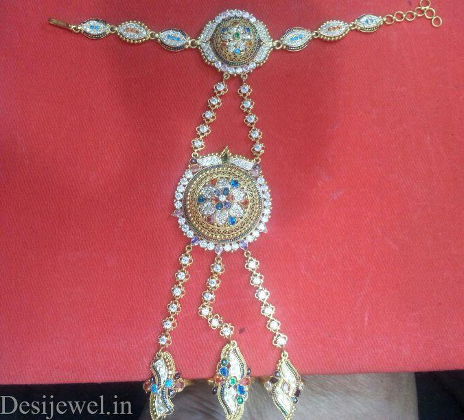 New and Latest Design of Rajasthani Desi gold hathphol 
