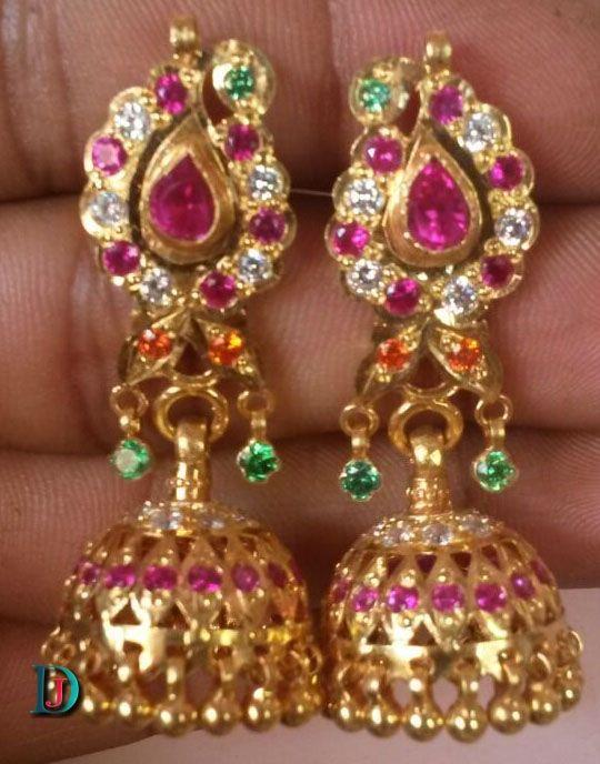 New and Latest Design of Rajasthani Desi gold kaan-jhoomariya 