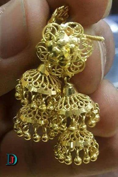 New and Latest Design of Rajasthani Desi gold kaan-jhoomariya 