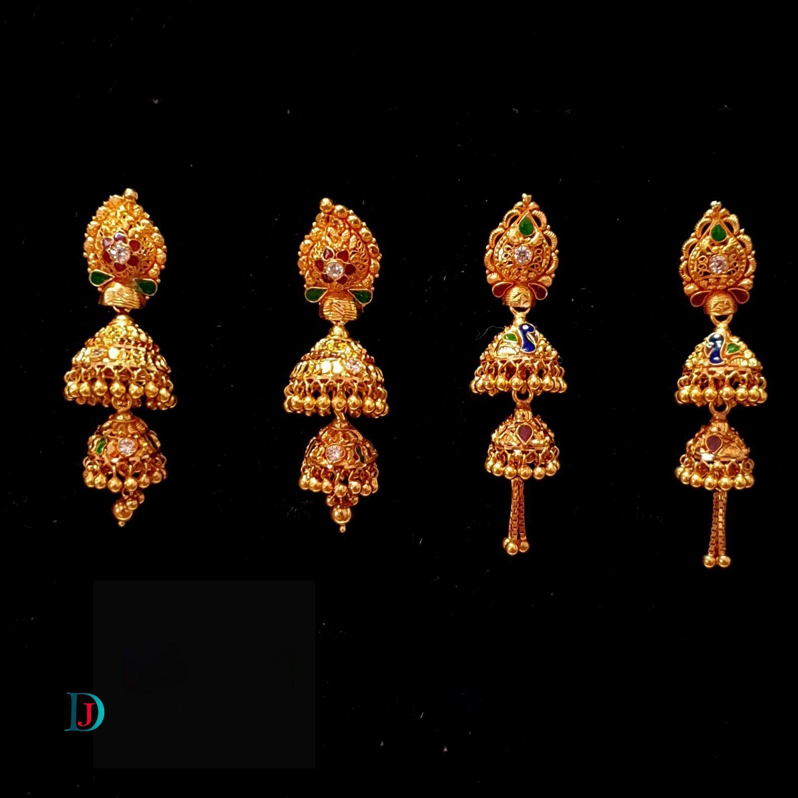 New and Latest Design of Desi Indian Rajasthani Gold Jhoomariya 