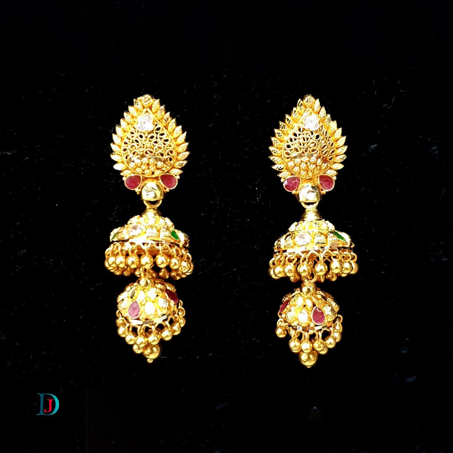 New and Latest Design of Desi Indian Rajasthani Gold Jhoomariya 