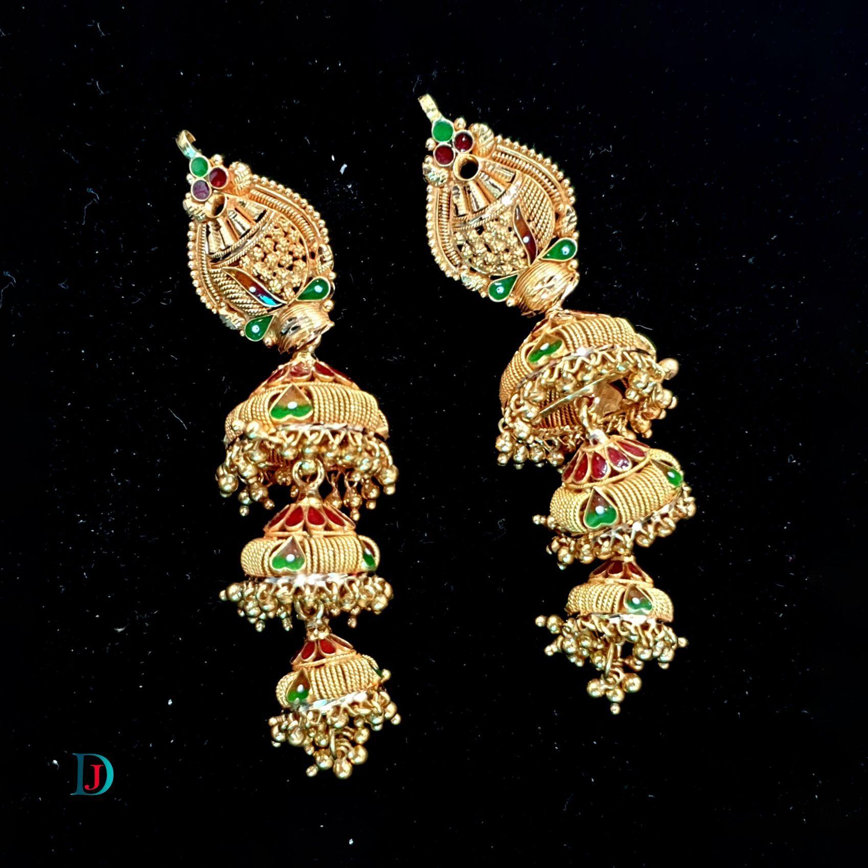 New and Latest Design of Desi Indian Rajasthani Gold Jhoomariya 