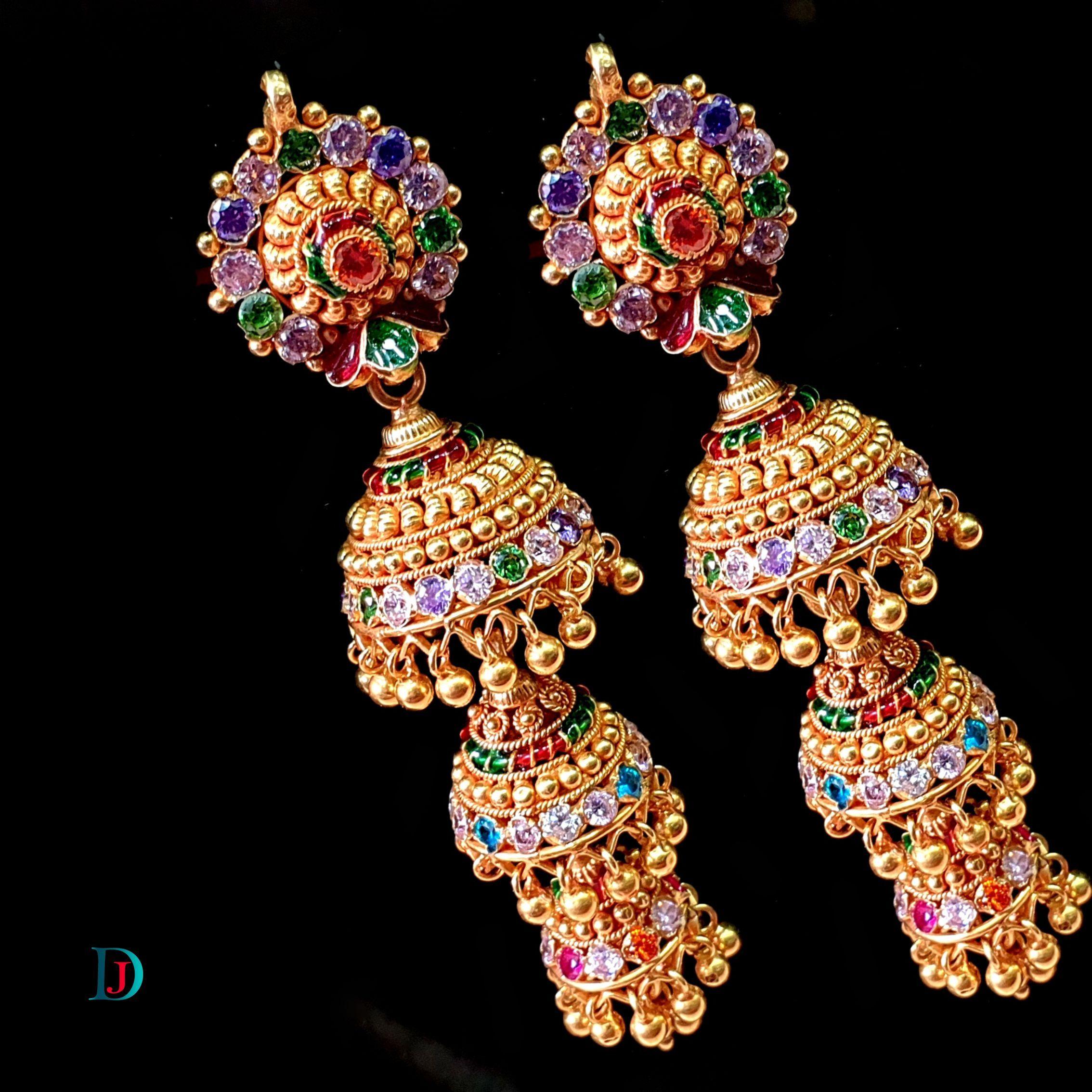 New and Latest Design of Desi Indian Rajasthani Gold Jhoomariya 