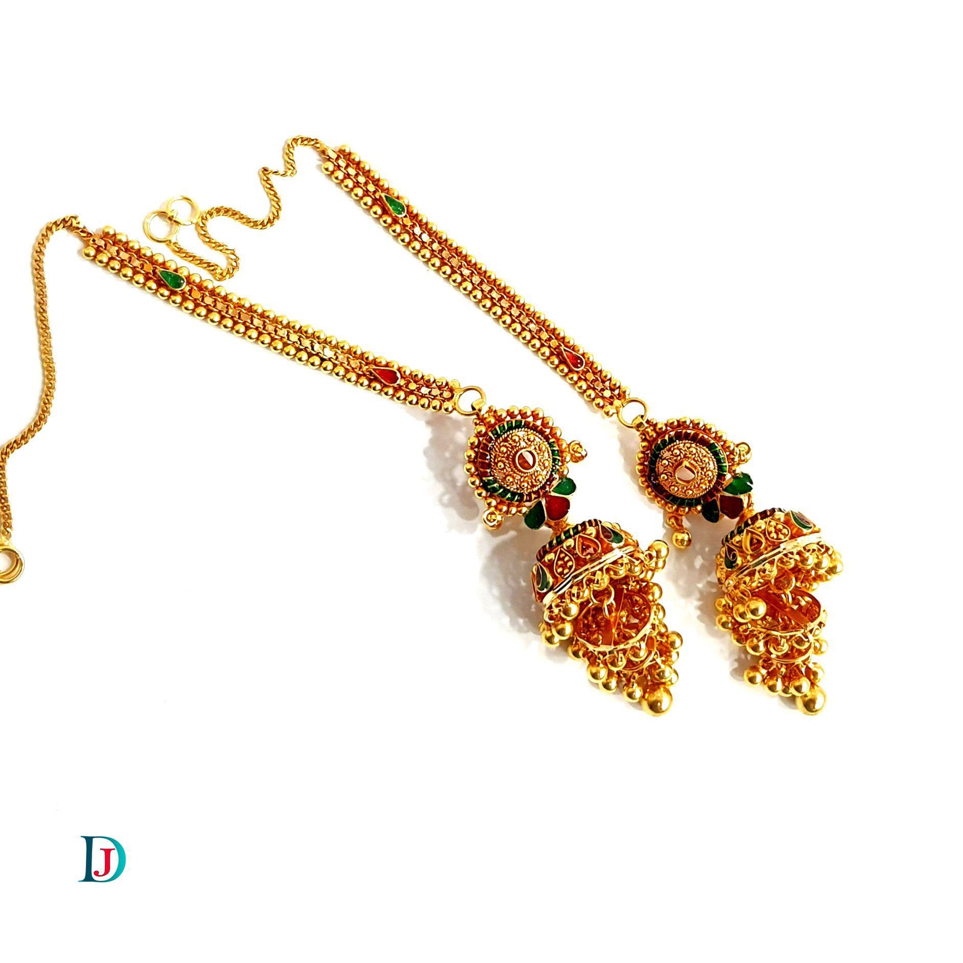 New and Latest Design of Desi Indian Rajasthani Gold Jhoomariya 