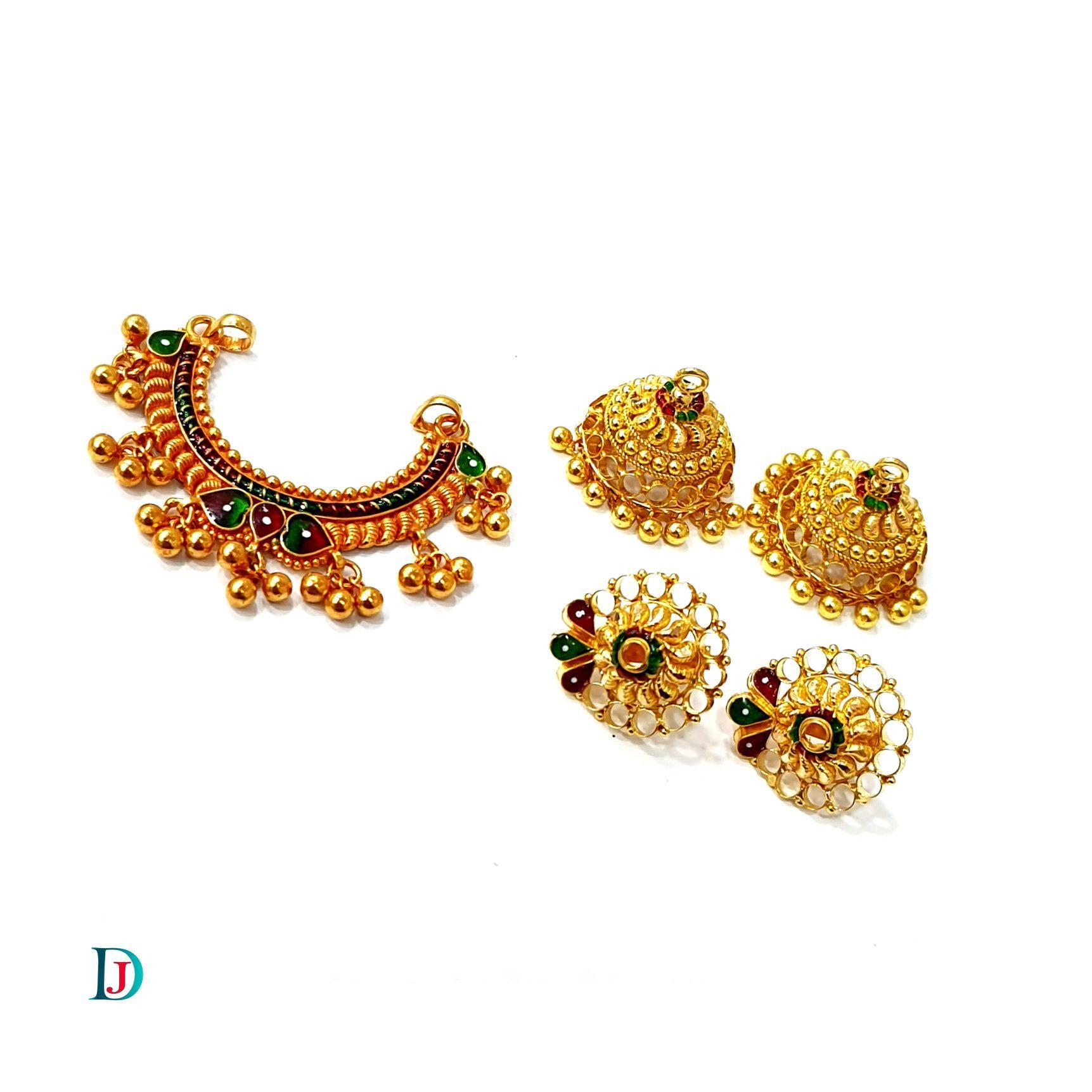New and Latest Design of Desi Indian Rajasthani Gold Jhoomariya 
