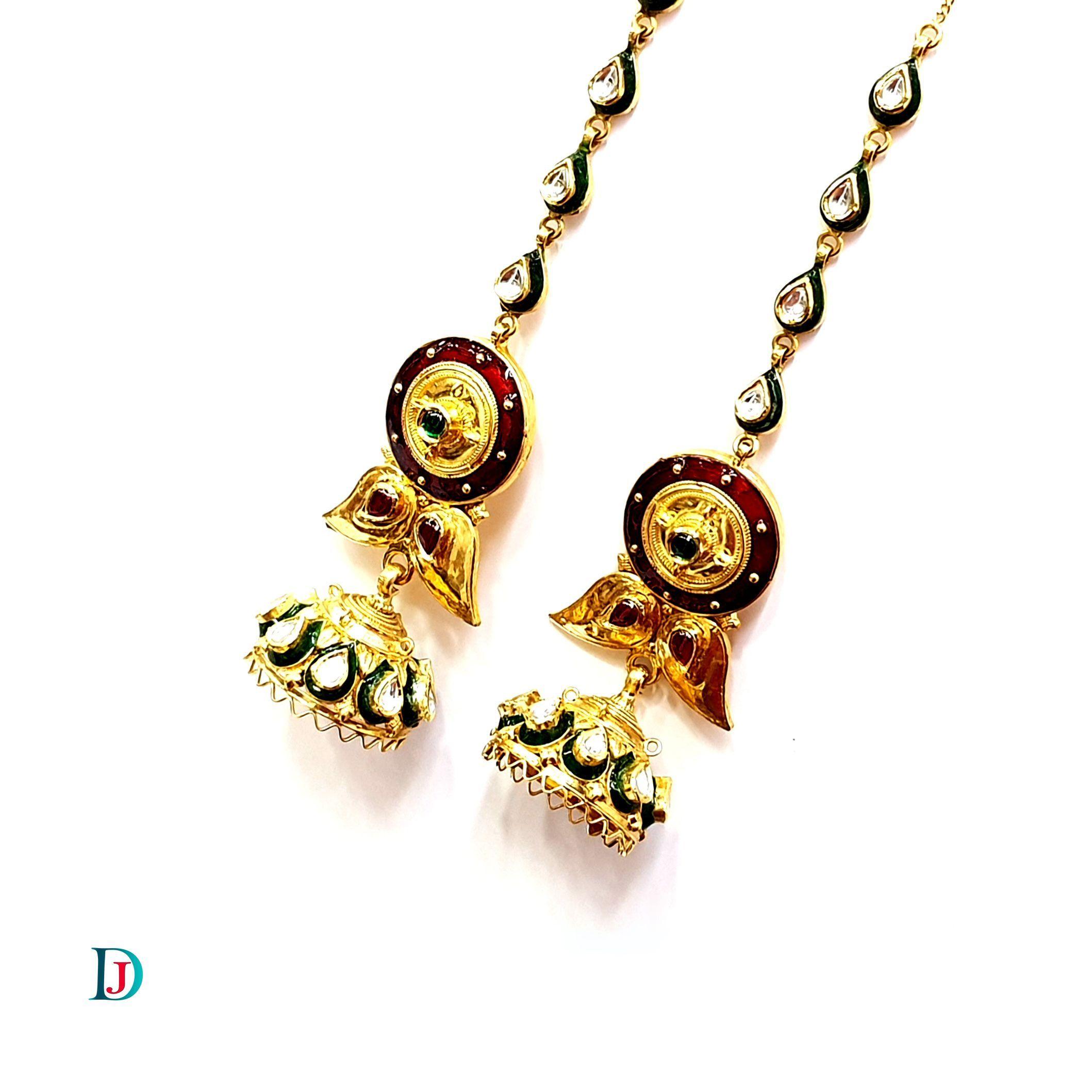 New and Latest Design of Desi Indian Rajasthani Gold Jhoomariya 
