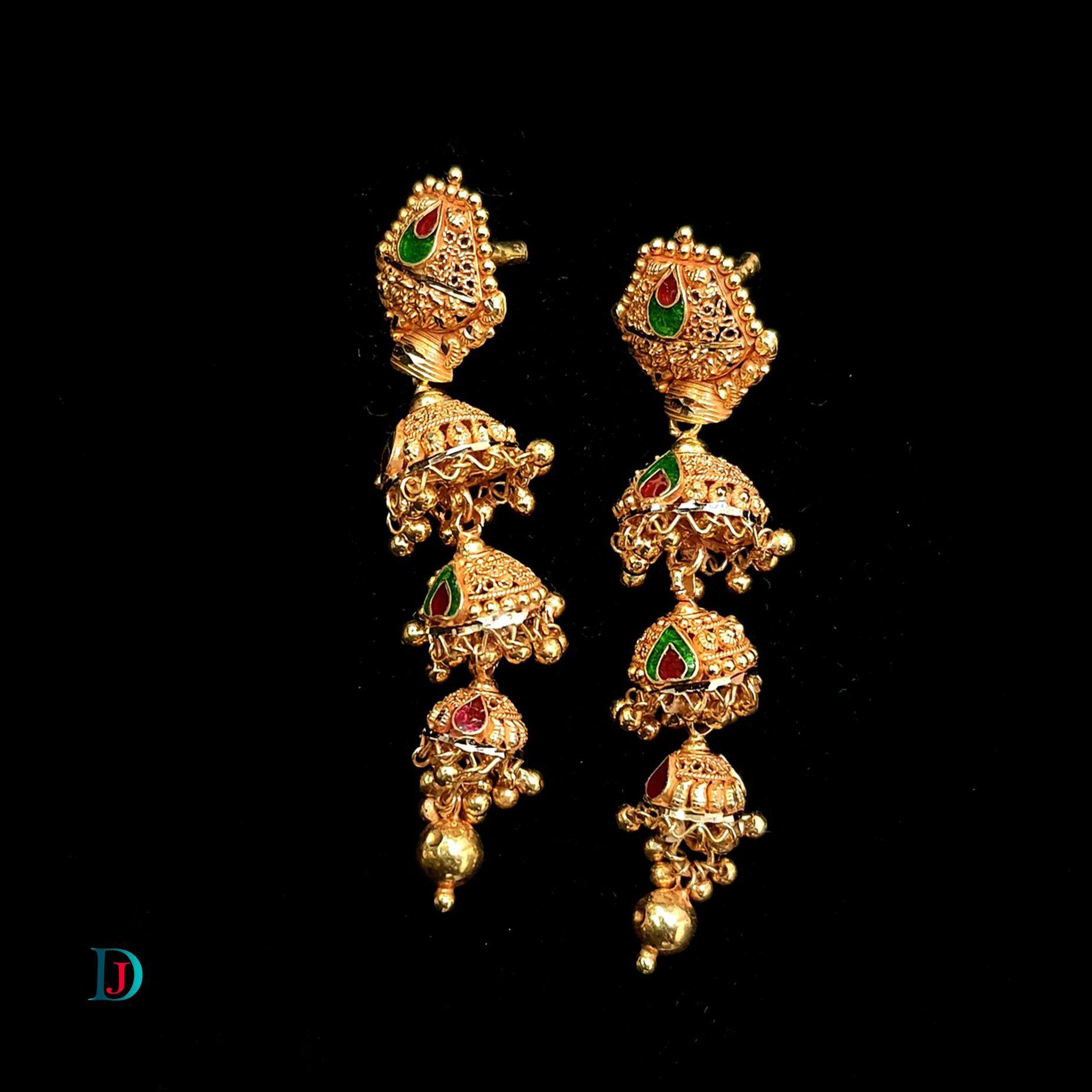 New and Latest Design of Desi Indian Rajasthani Gold Jhoomariya 
