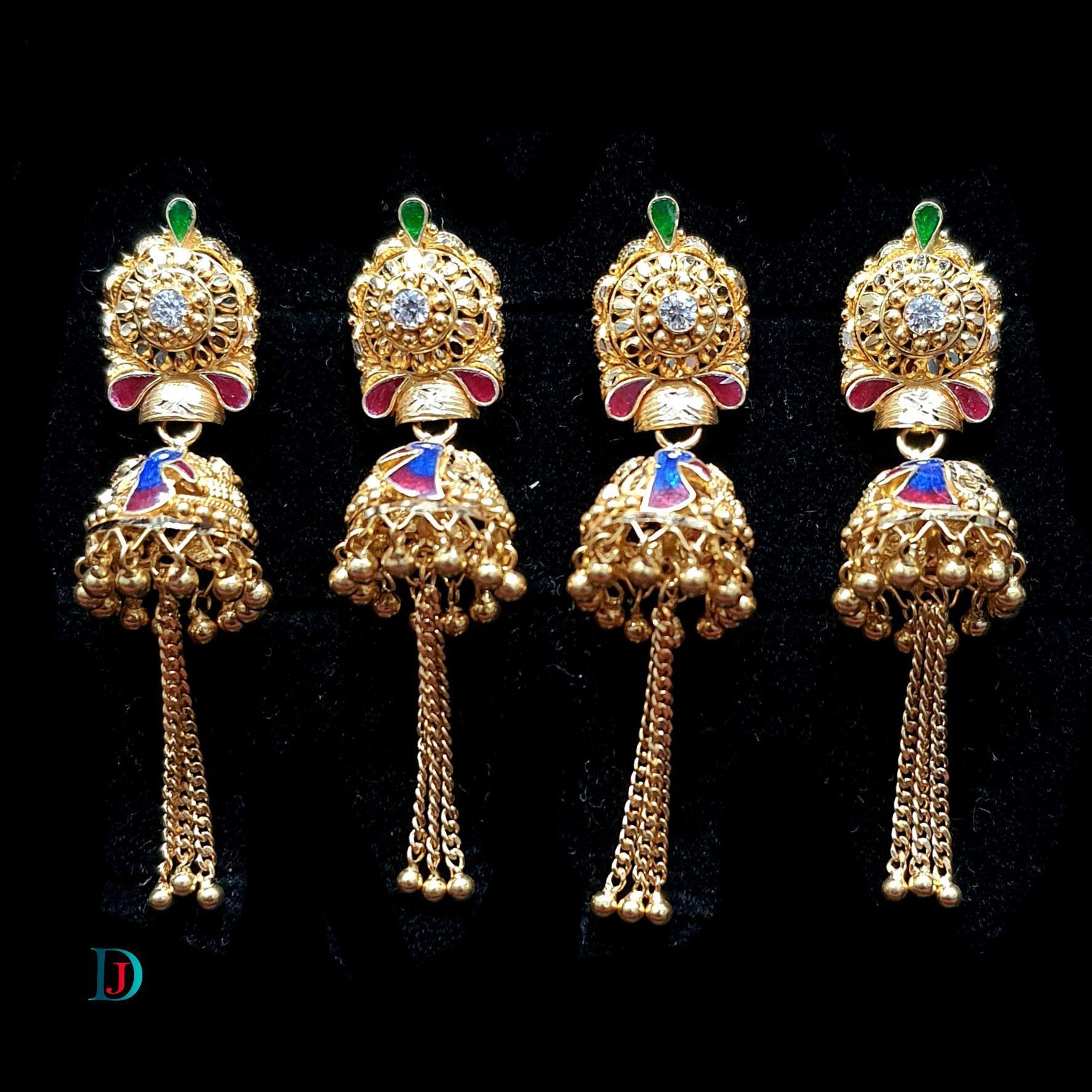 New and Latest Design of Desi Indian Rajasthani Gold Jhoomariya 