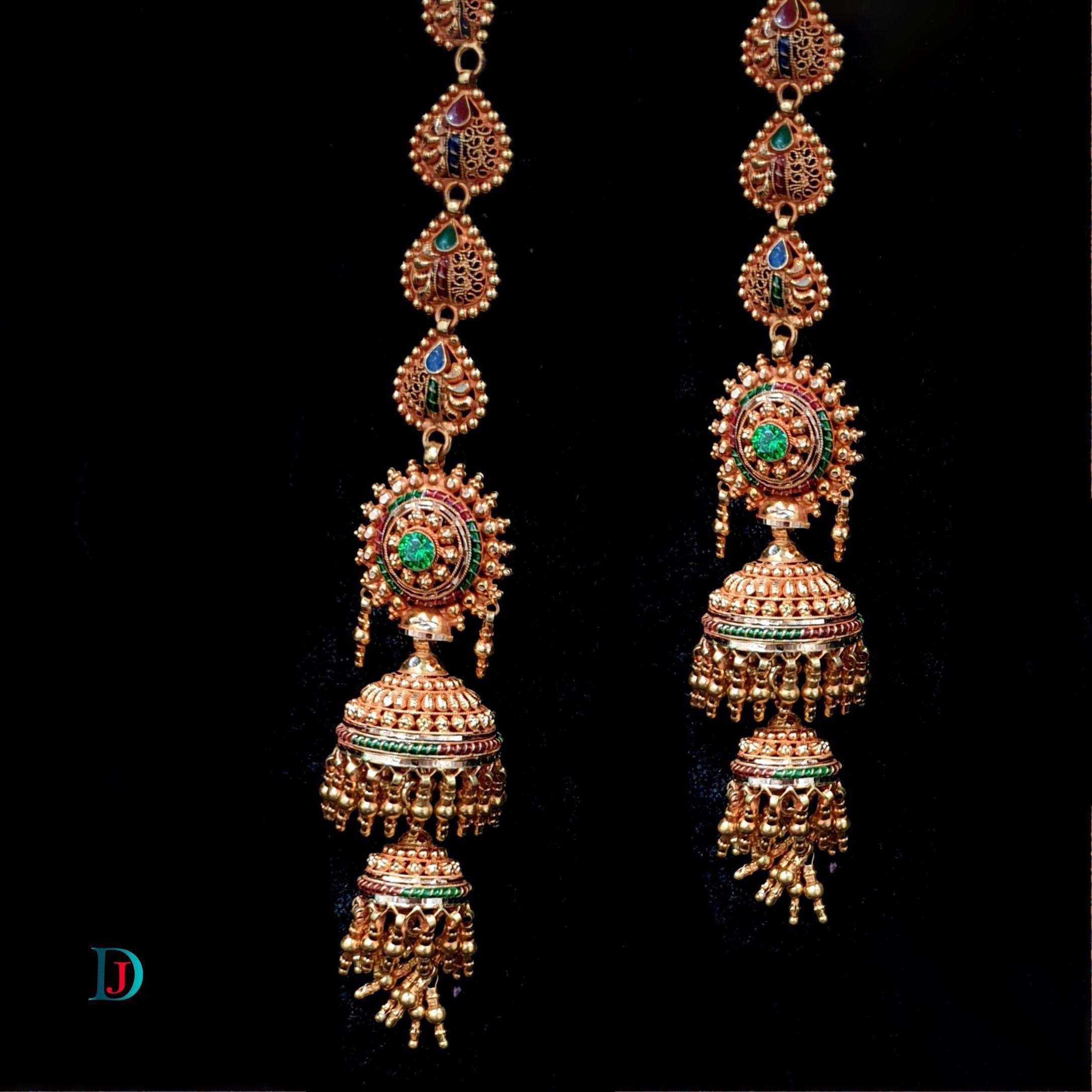 New and Latest Design of Desi Indian Rajasthani Gold Jhoomariya 