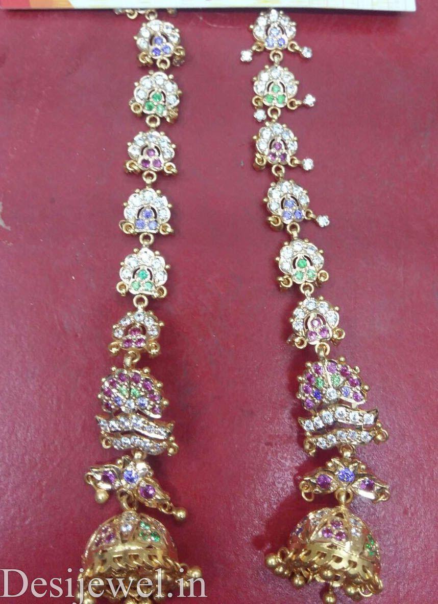 New and Latest Design of Rajasthani Desi gold kaan-jhoomariya 