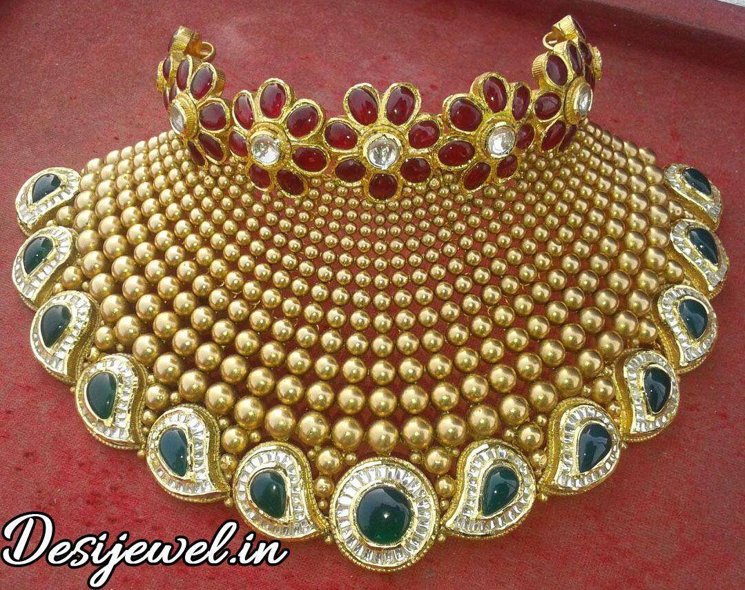 New and Latest Design of Rajasthani Desi gold Jodha-Haar 