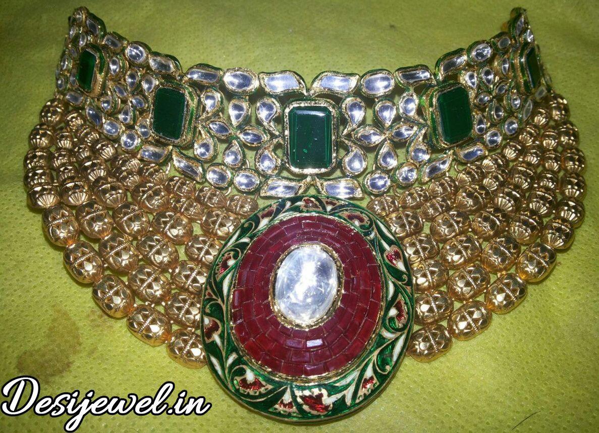 New and Latest Design of Rajasthani Desi gold Jodha-Haar 