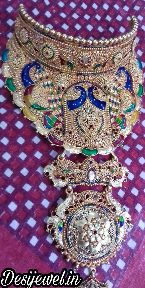 New and Latest Design of Rajasthani Desi gold Jodha-Haar 