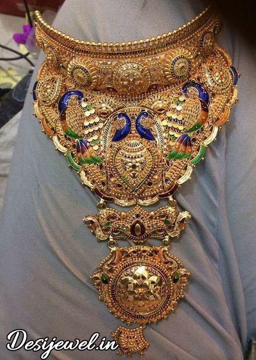 New and Latest Design of Rajasthani Desi gold Jodha-Haar 