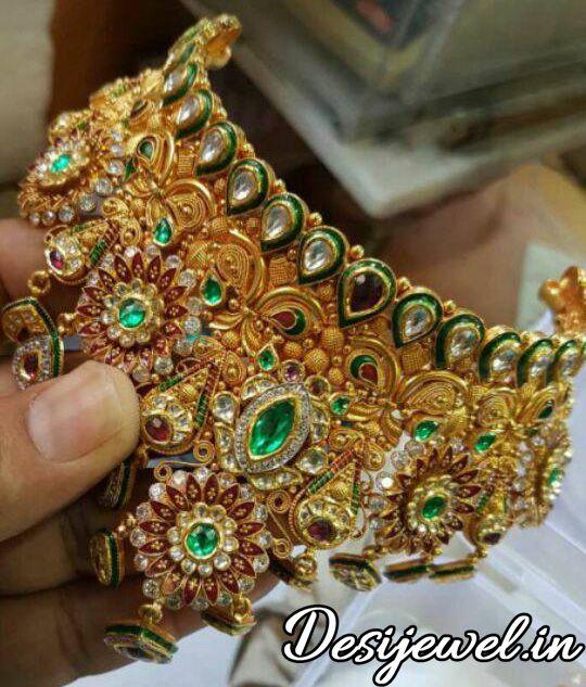 New and Latest Design of Rajasthani Desi gold Jodha-Haar 