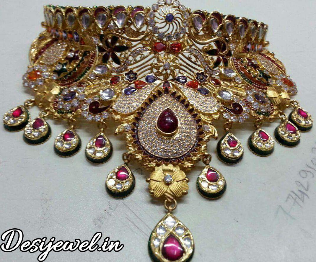 New and Latest Design of Rajasthani Desi gold Jodha-Haar 