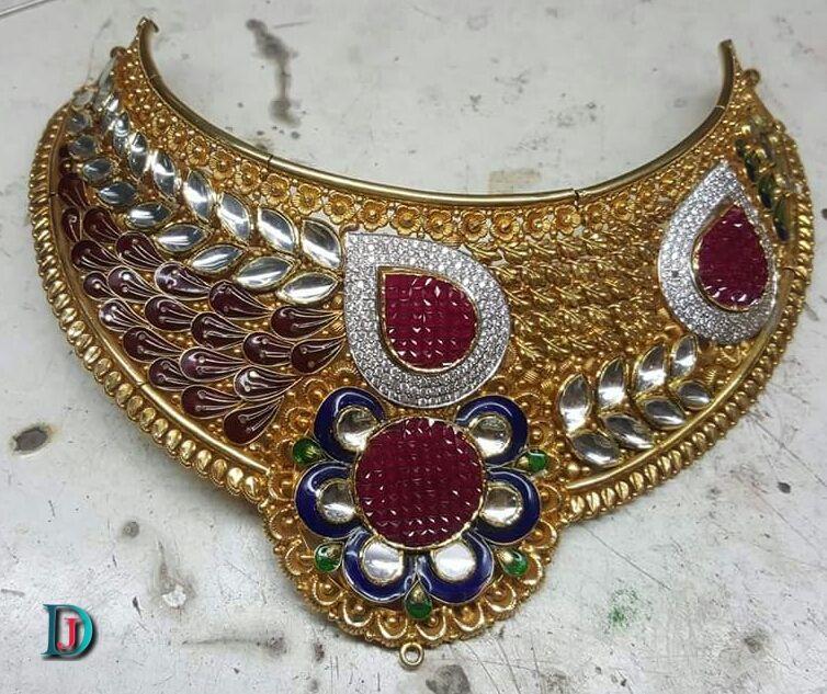 New and Latest Design of Rajasthani Desi gold Jodha-Haar 
