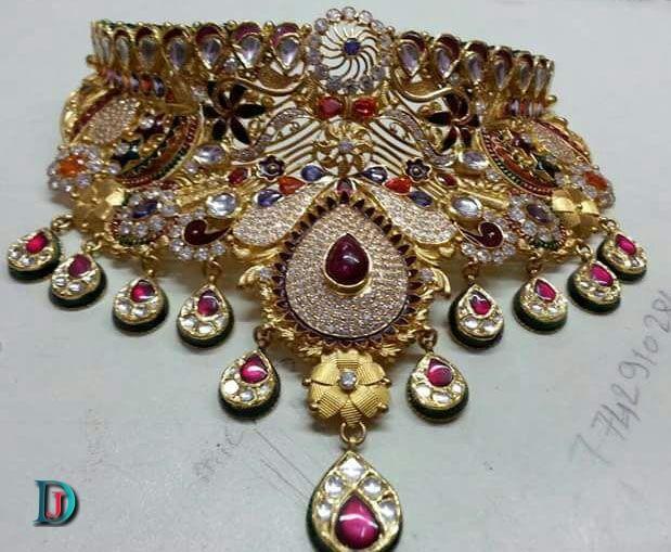 New and Latest Design of Rajasthani Desi gold Jodha-Haar 