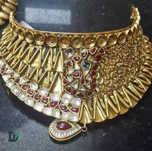 New and Latest Design of Rajasthani Desi gold Jodha-Haar 