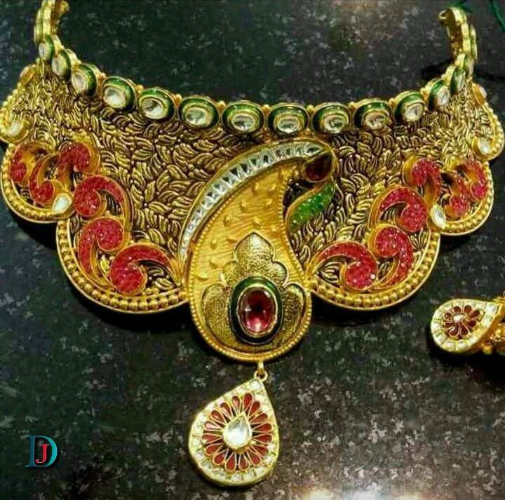 New and Latest Design of Rajasthani Desi gold Jodha-Haar 