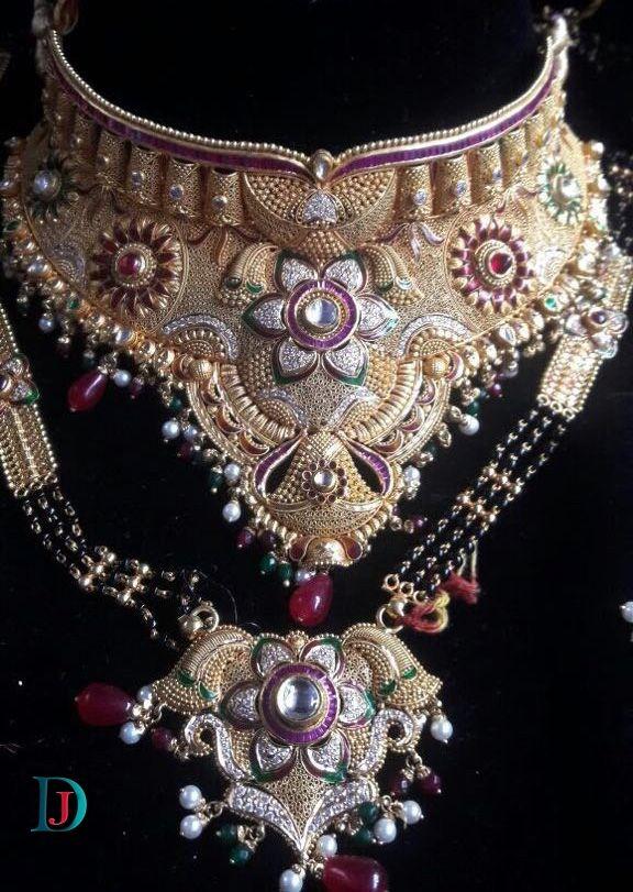 New and Latest Design of Rajasthani Desi gold Jodha-Haar 