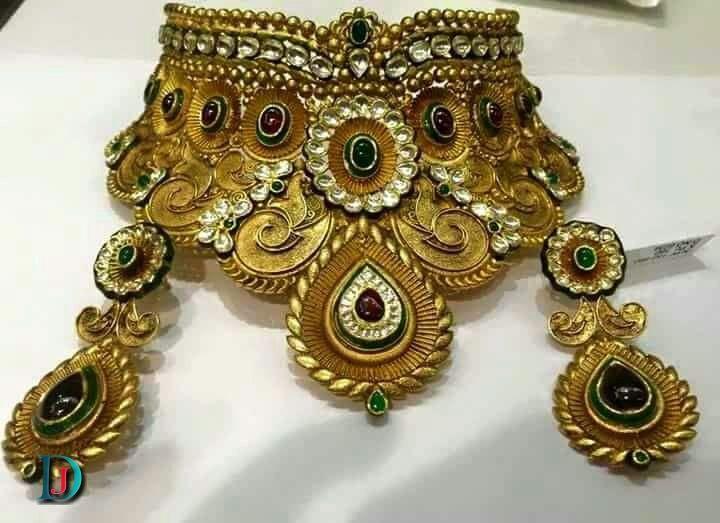 New and Latest Design of Rajasthani Desi gold Jodha-Haar 