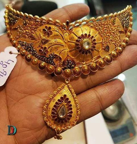 New and Latest Design of Rajasthani Desi gold Jodha-Haar 
