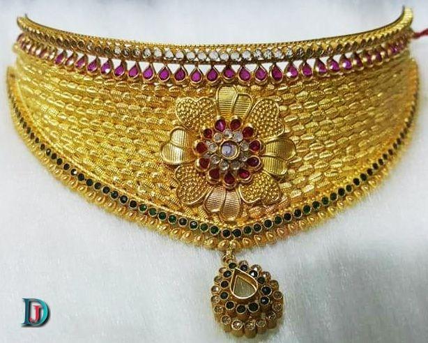 New and Latest Design of Rajasthani Desi gold Jodha-Haar 