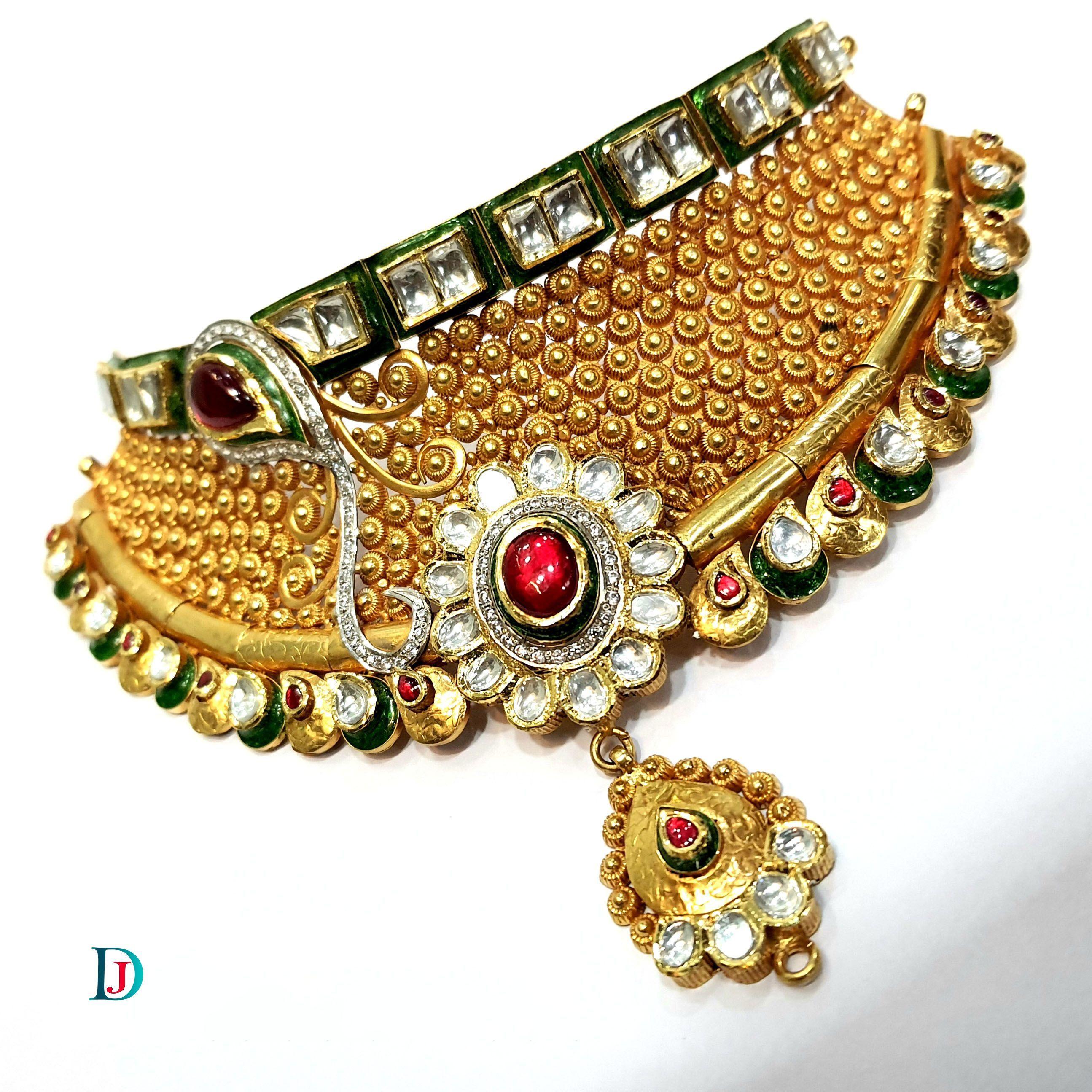 New and Latest Design of Desi Indian Rajasthani Gold Jodha-Haar 