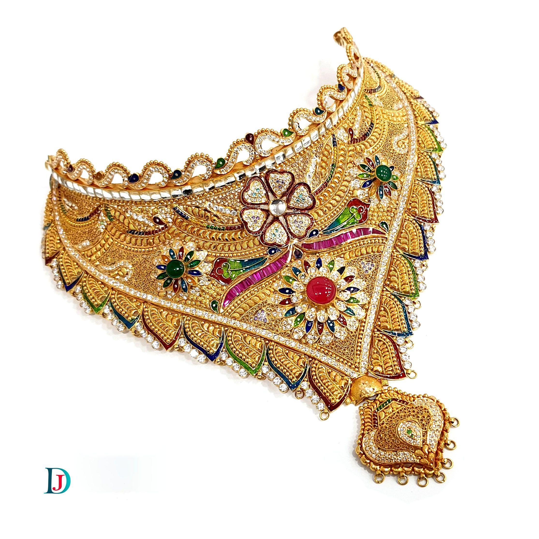 New and Latest Design of Desi Indian Rajasthani Gold Jodha-Haar 