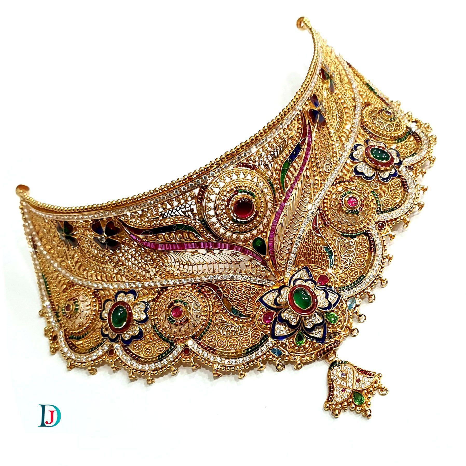 New and Latest Design of Desi Indian Rajasthani Gold Jodha-Haar 