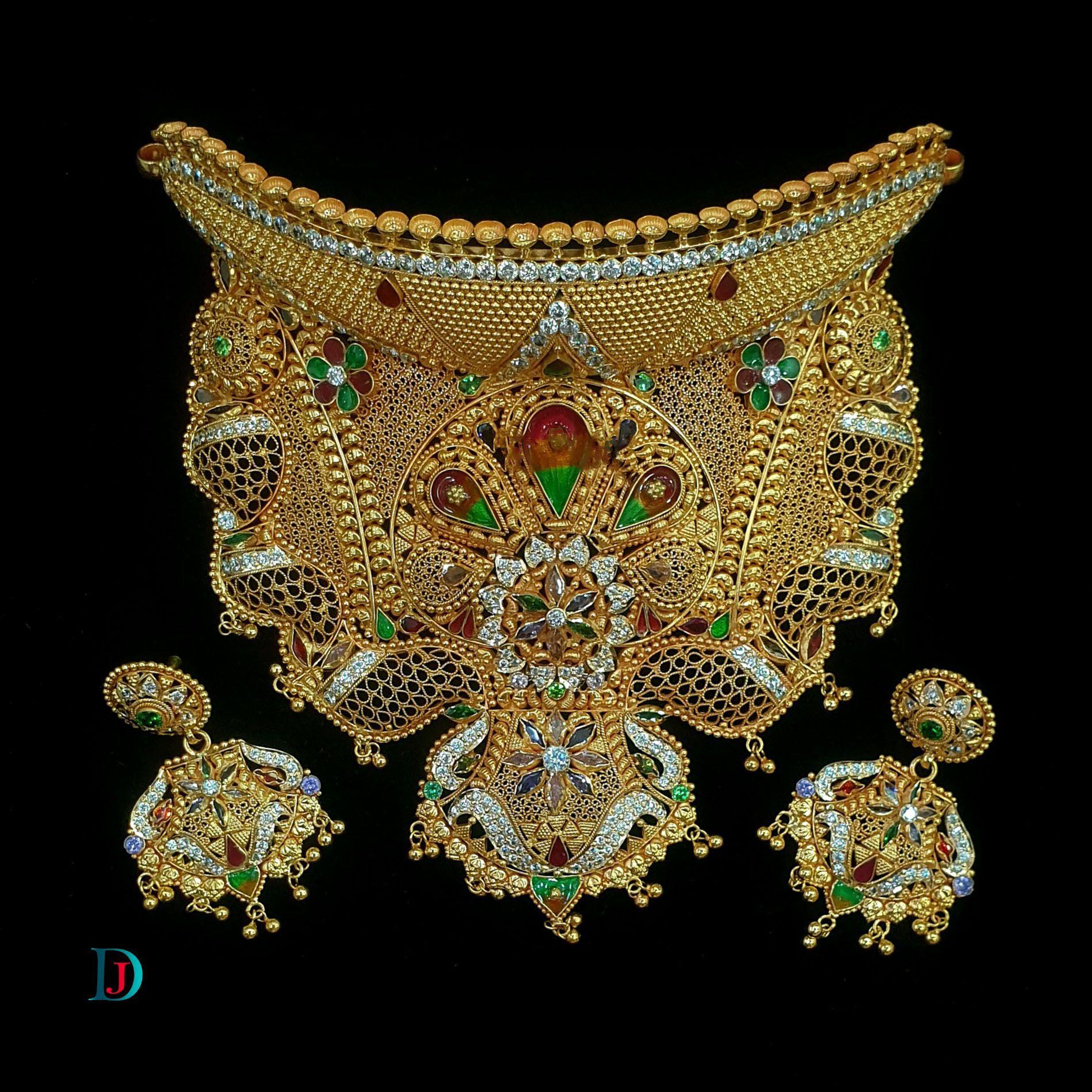 New and Latest Design of Desi Indian Rajasthani Gold Jodha-Haar 