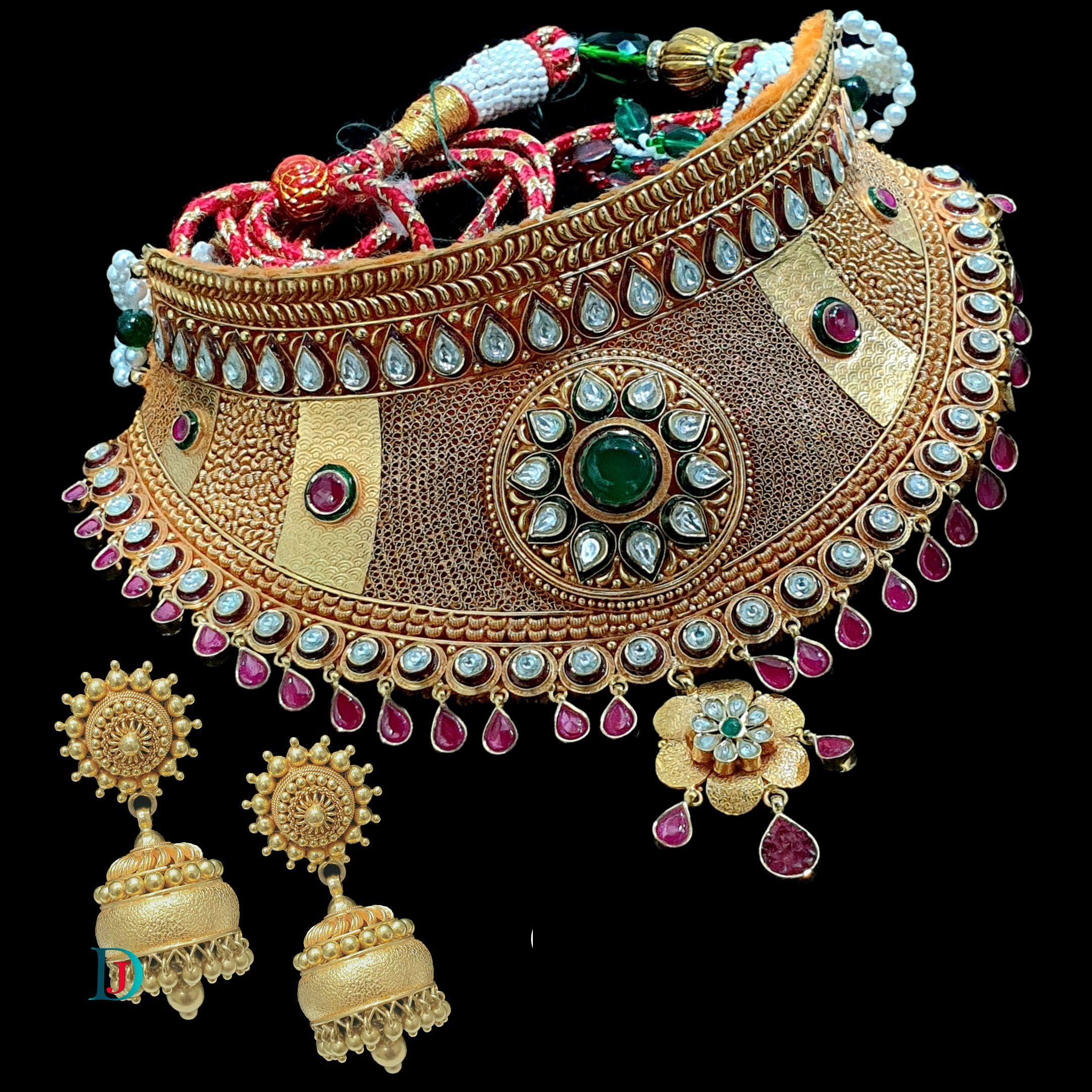 New and Latest Design of Desi Indian Rajasthani Gold Jodha-Haar 