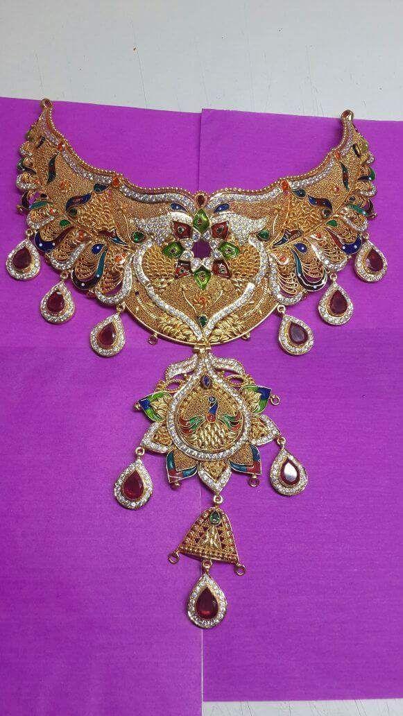 New and Latest Design of Rajasthani Desi gold Jodha-Haar 