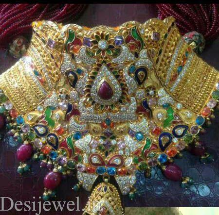 New and Latest Design of Rajasthani Desi gold Jodha-Haar 