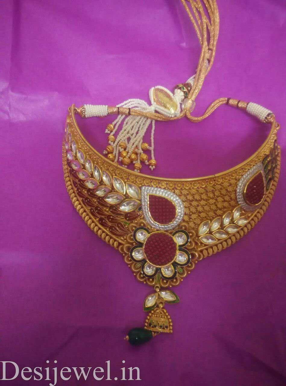 New and Latest Design of Rajasthani Desi gold Jodha-Haar 