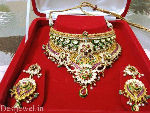 New and Latest Design of Rajasthani Desi gold Jodha-Haar 