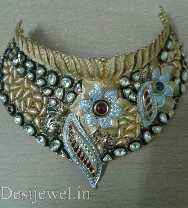 New and Latest Design of Rajasthani Desi gold Jodha-Haar 