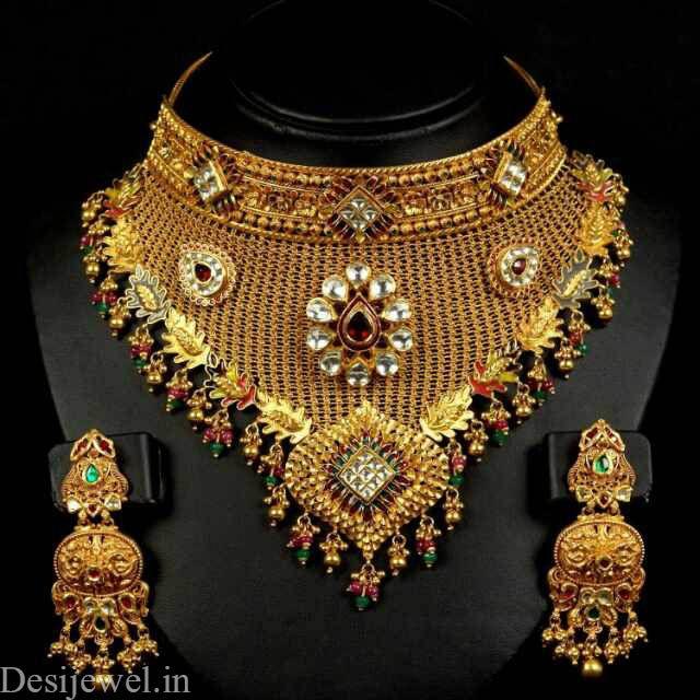 New and Latest Design of Rajasthani Desi gold Jodha-Haar 