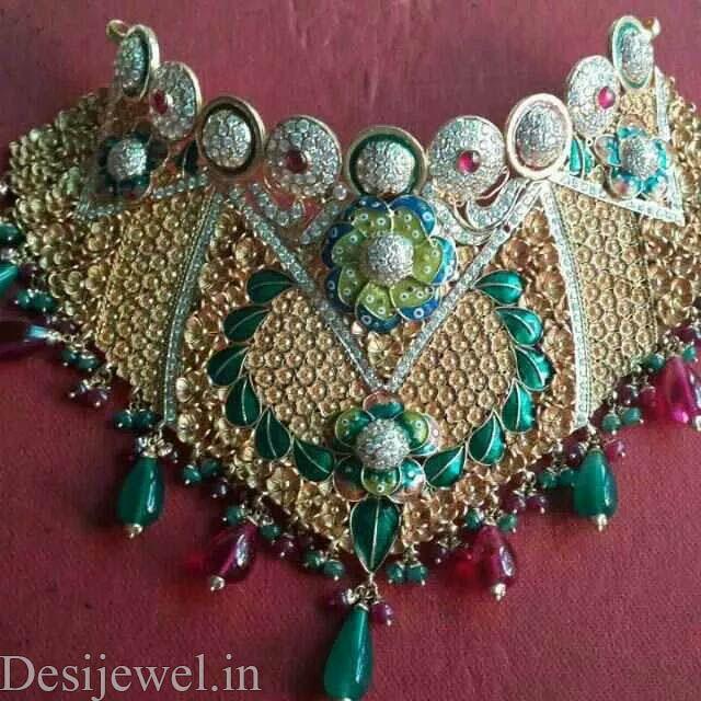 New and Latest Design of Rajasthani Desi gold Jodha-Haar 