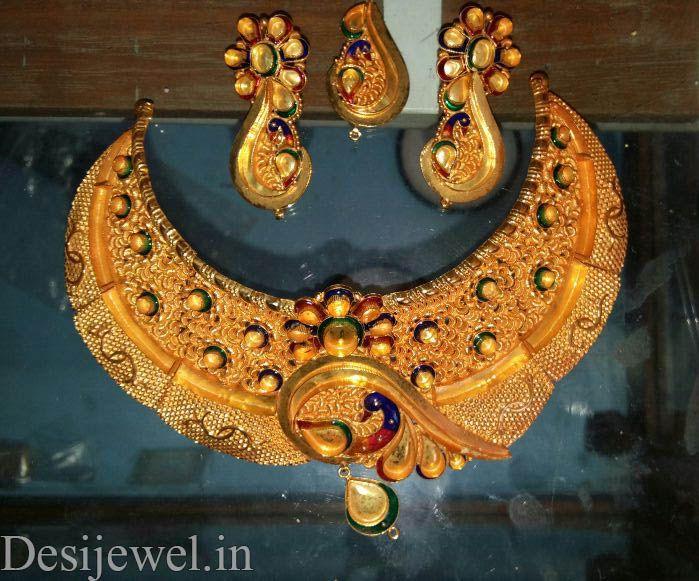 New and Latest Design of Rajasthani Desi gold Jodha-Haar 